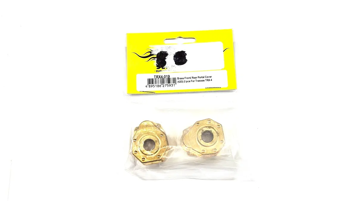 New Yeah Racing Brass Front / Rear Portal Covers For Traxxas Trx4 Axles 1