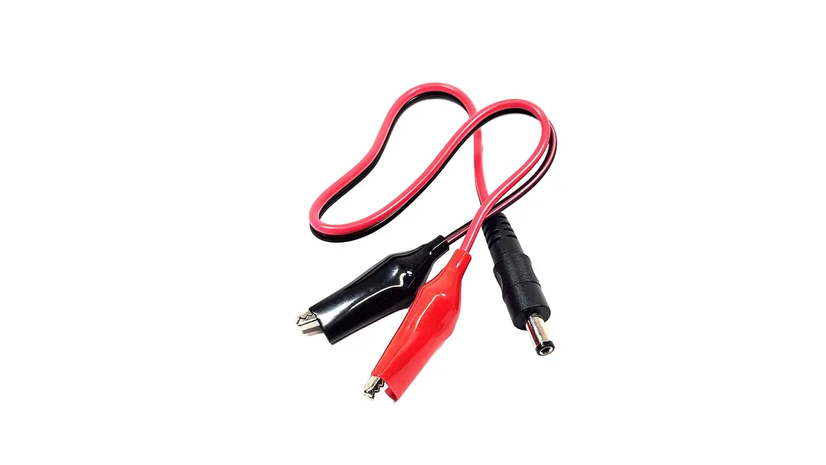 Dc Charger Adaptor W/ Alligator Clips 1