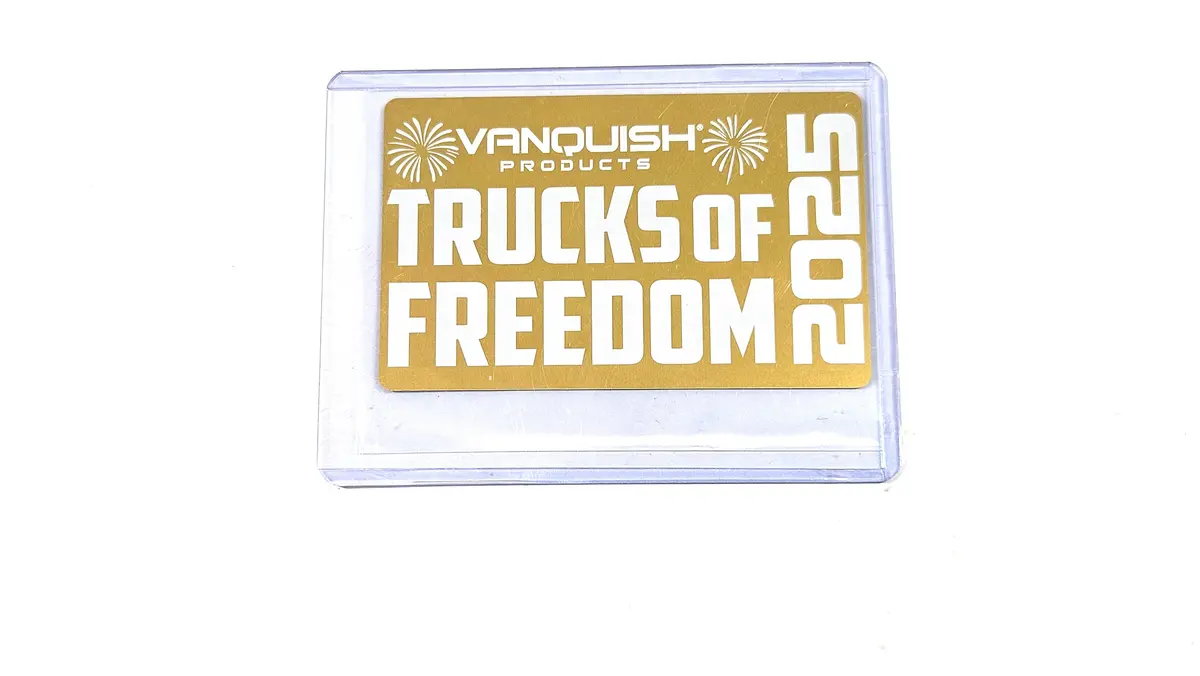 Limited Aluminum Trucks Of Freedom 2025 Collector Card (Gold) 1