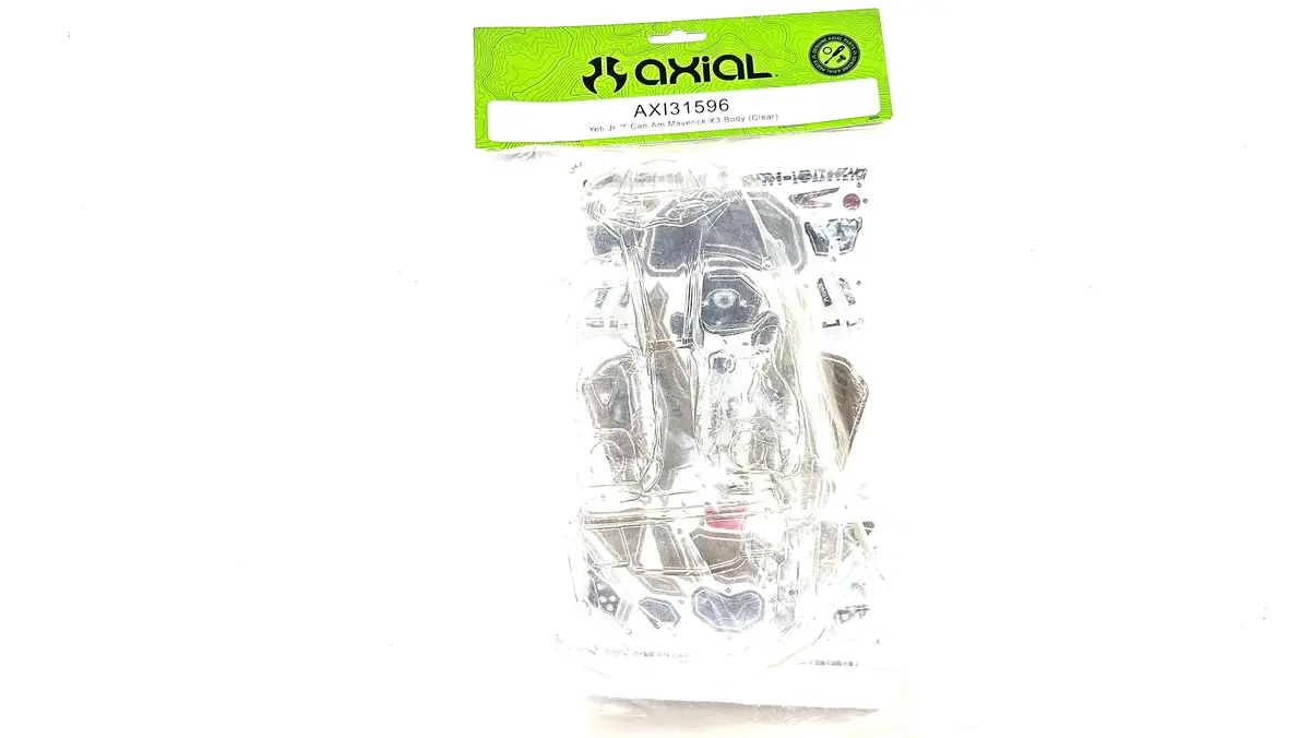 Discontinued Axial Yeti Jr. Can-Am Maverkic X3 Clear Lexan Body 1
