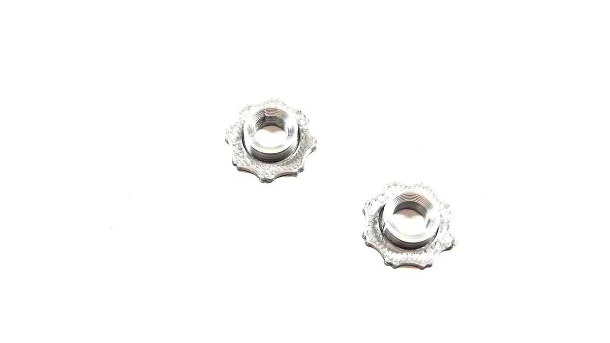 3D Printed Scale Exhuast Pair - Single Tip Star Bezel 1