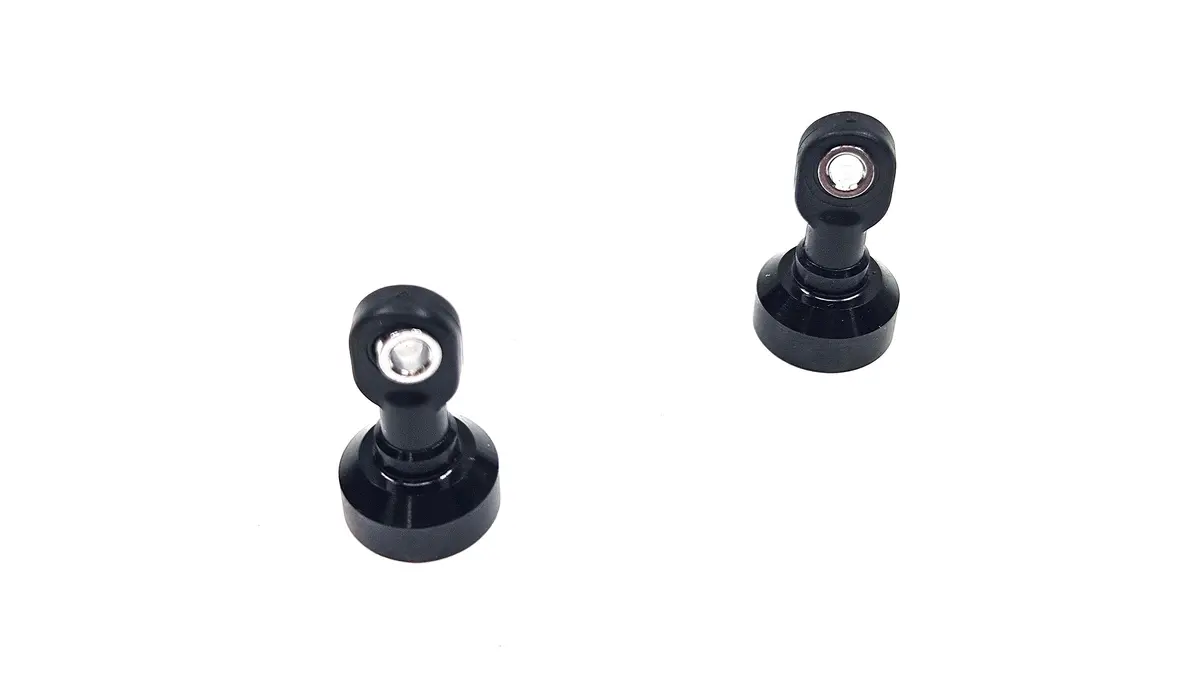 (Black) Dlux Rc Aluminum Big Bore Shock Caps (2) 1