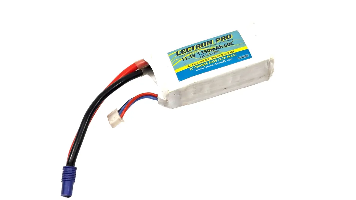Lectron Pro 11.1V 1350Mah 3S 60C Lipo Battery 1