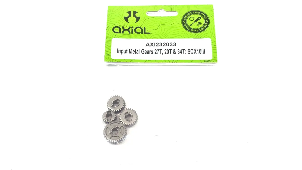 Axial Axi232033 Input Metal Gears 27T & 34T: Scx10iii 1