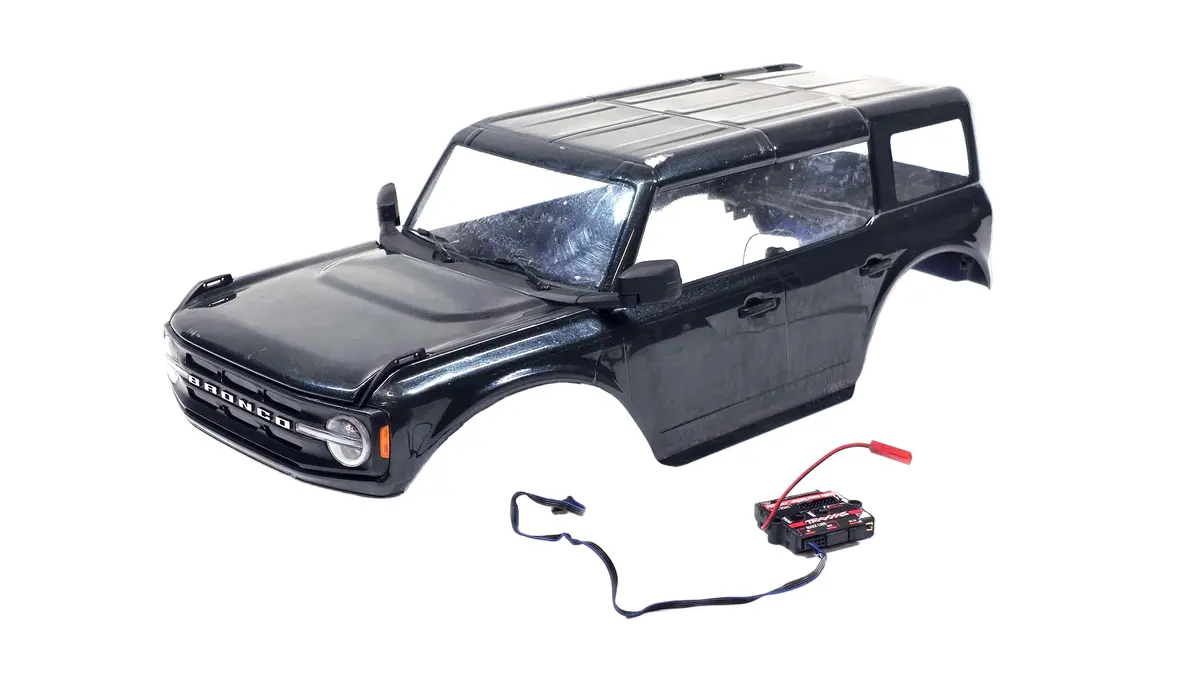 Traxxas Trx4 2021 Ford Bronco Lexan Body W/ Pro Scale Led Lighting Kit 1