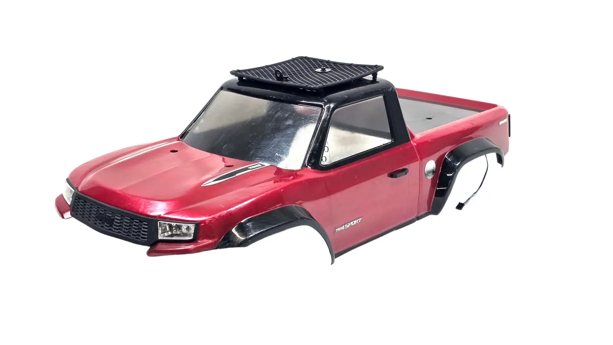 Traxxas Trx4 Sport Lexan Crawler Body W/ Led Light Kit 1