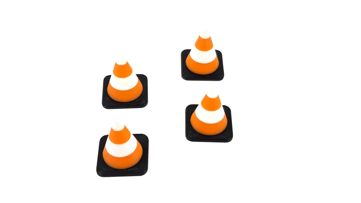 3D Printed Scale Cone Set Of 4 1