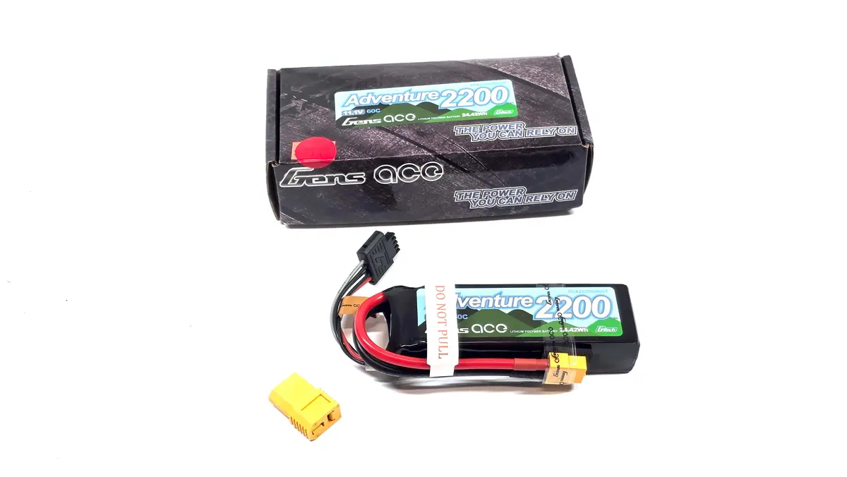 Gens Ace Adventure 2200Mah 11.1V 3S 60C Lipo Battery 1