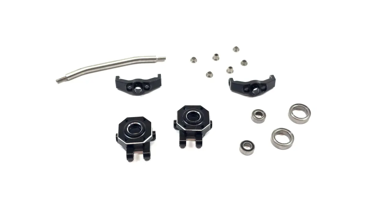 Traxxas Trx4m Aluminum Steering Knuckle, C-Hubs & Steering Link (No Rod Ends) 1