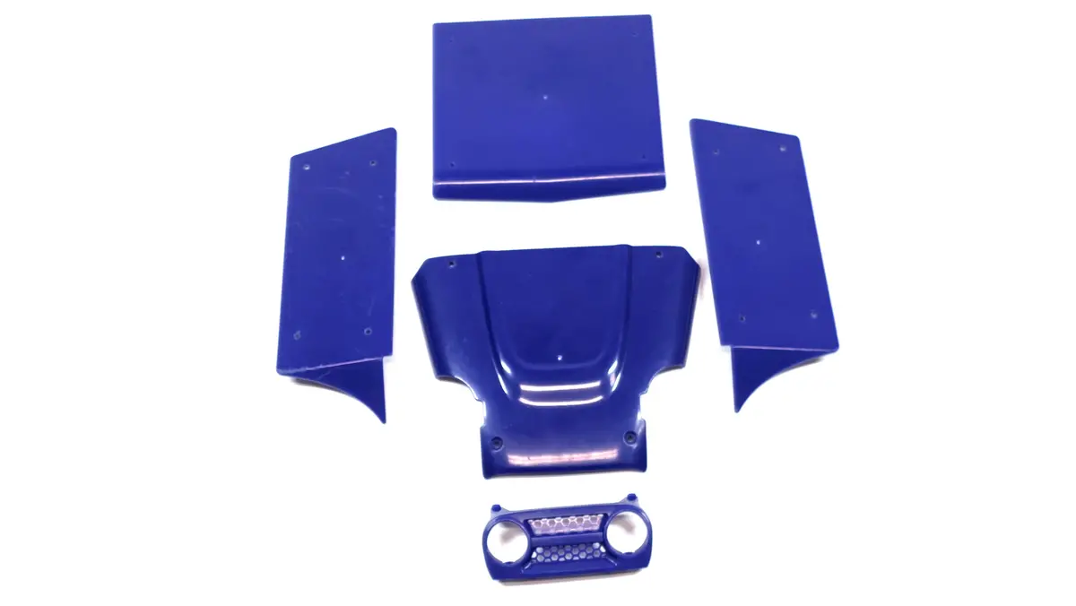 (No Number Plates) Blue Basic Vanquish Optic Panel Kit 1