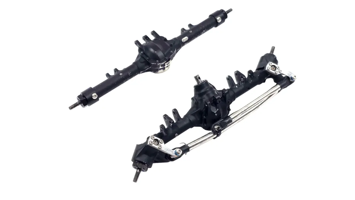 Vanquish Currie Rock Jock Complete Axle Set W/ Steering Links 1
