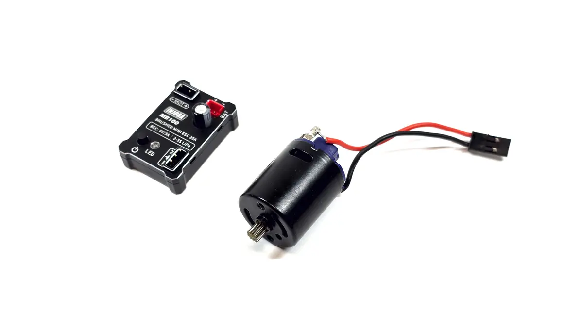 1/24 - 1/18 Injora Mb100 Brushed Motor & Esc Combo 1