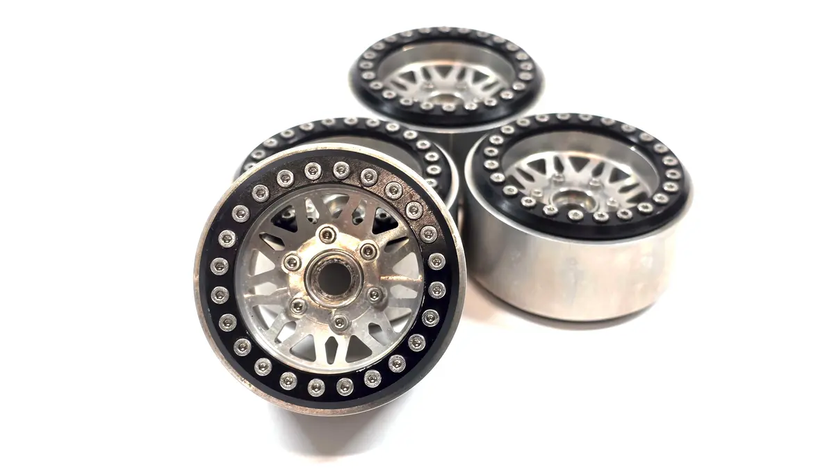 Discontinued 1.9 Gear Head Aluminum Bead Lock Wheels Set Of 4 1