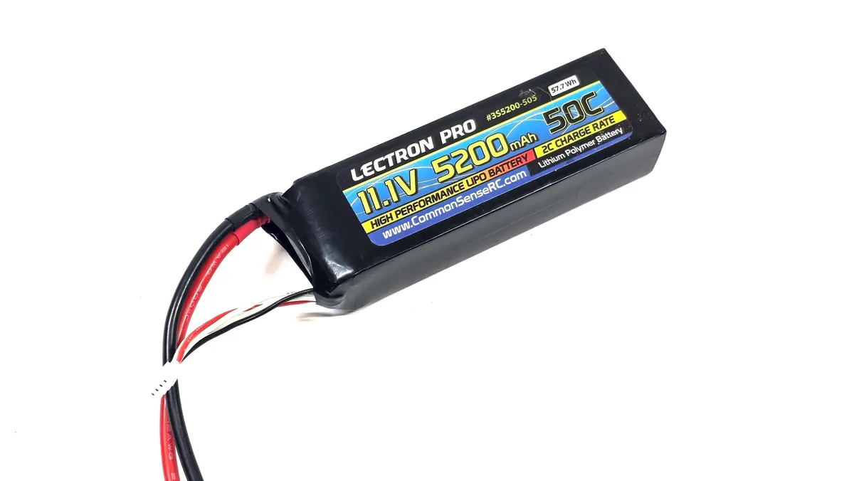 Commonsense Lectron Pro 11.1V 3S 5200Mah 50C Lipo Battery 1
