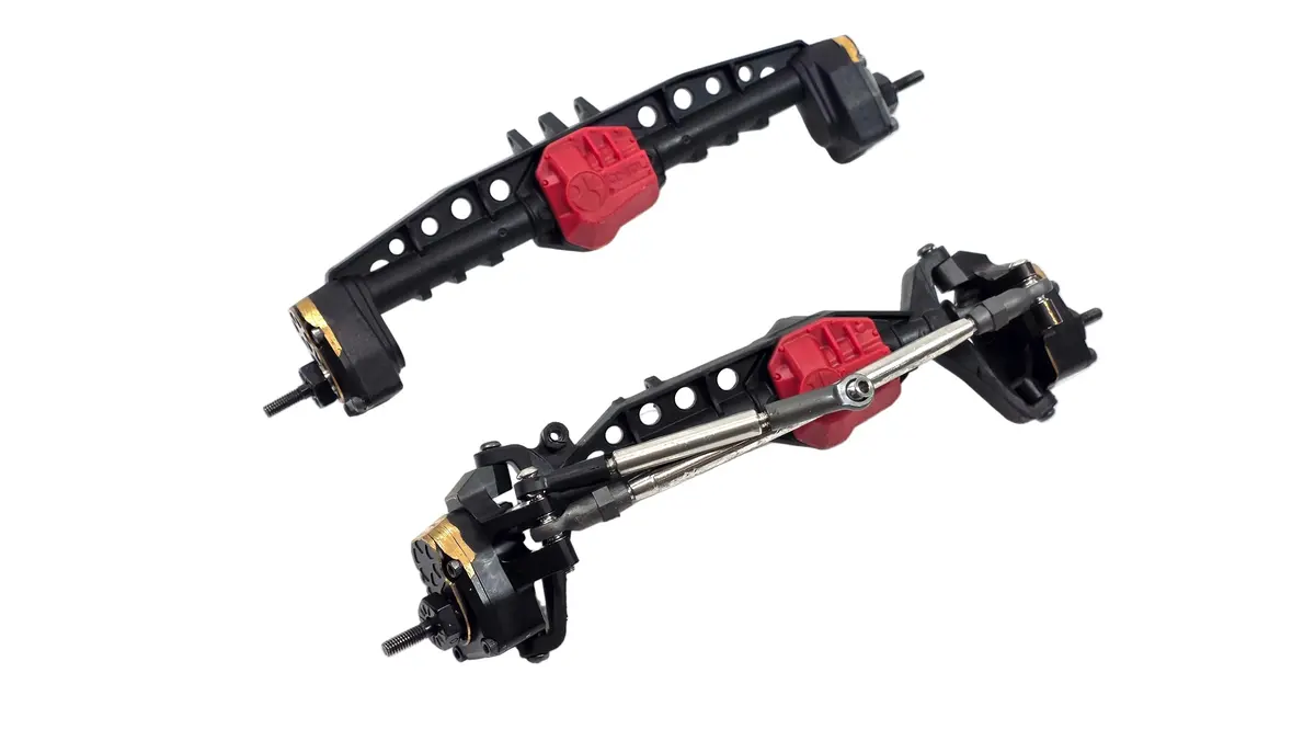 Axial Ar45 Portal Axle Set W/ Brass Hopups & Steering Links 1