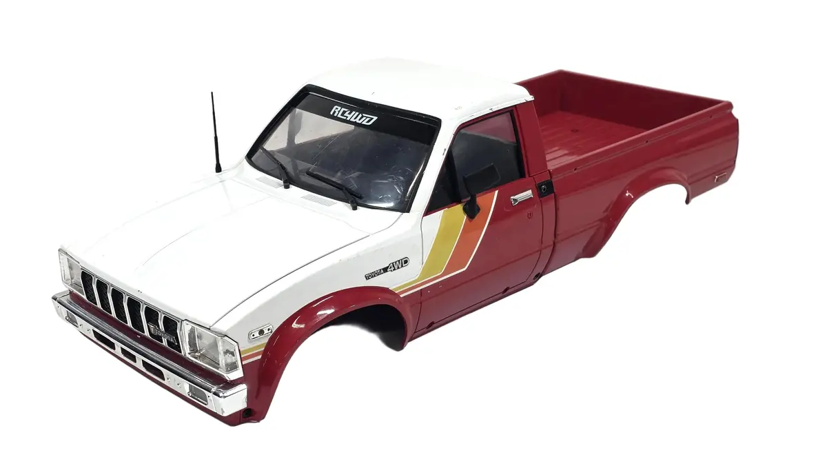 V2 Rc4wd Trail Finder 2 1982 Toyota Pickup Body W/ Scale Interior, Motor, & Led Light Kit 1