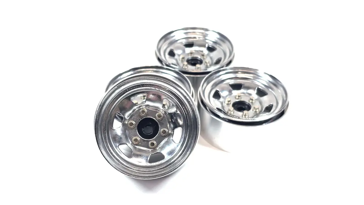 Rc4wd Trail Finder 2 1.7 Toyota Steelie Style Bead Lock Wheels Set Of 4 1
