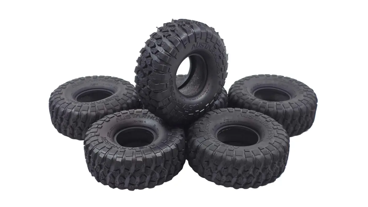 Set Of 6 Austar Hobby 1.9 4.75 Crawler Tires 1