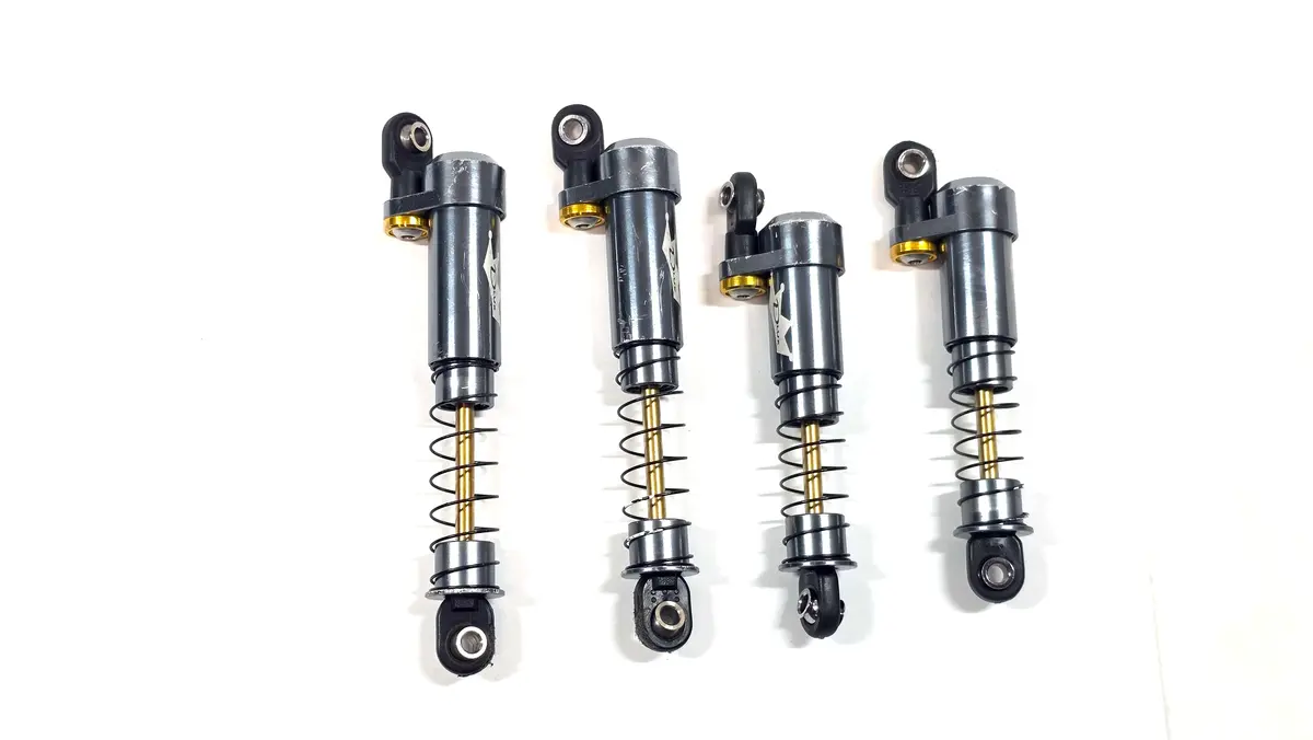 Dlux Rc Big Bore Competition Crawler Shocks W/ Offset Shock Caps 1
