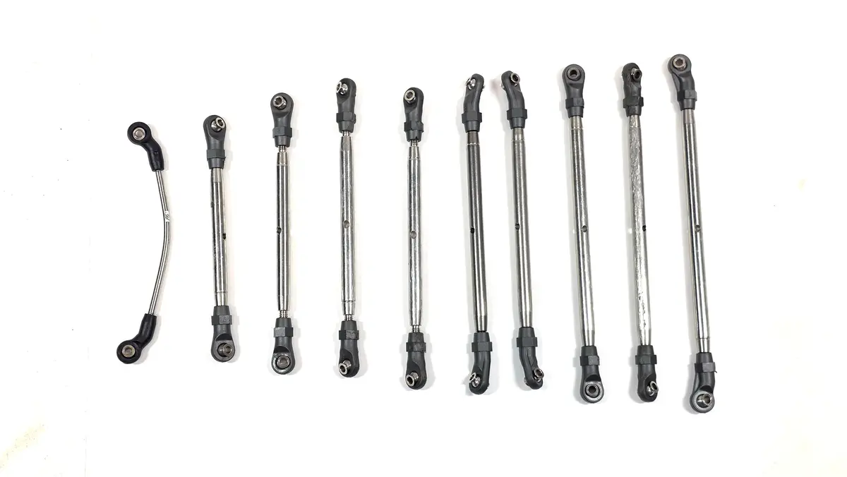 Axial Scx10iii Cj7 Complete Stainless Link Kit 1