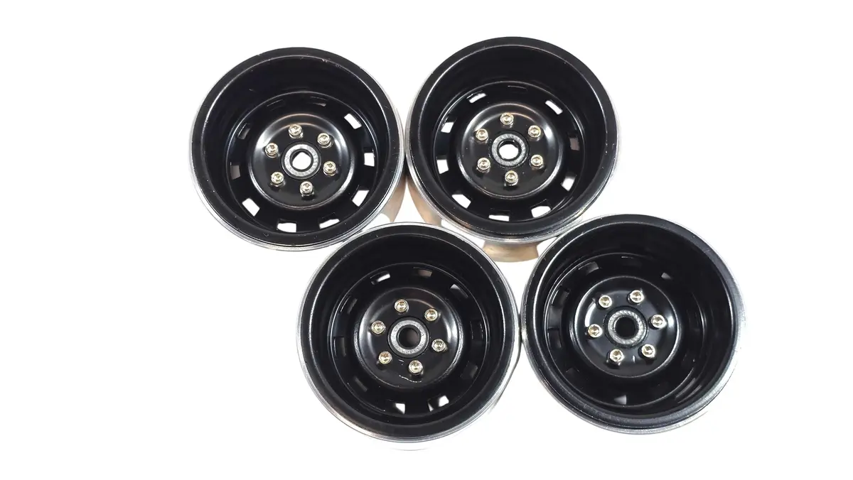 1.9 Metal Steelie Style Bead Lock Wheels Set Of 4 1