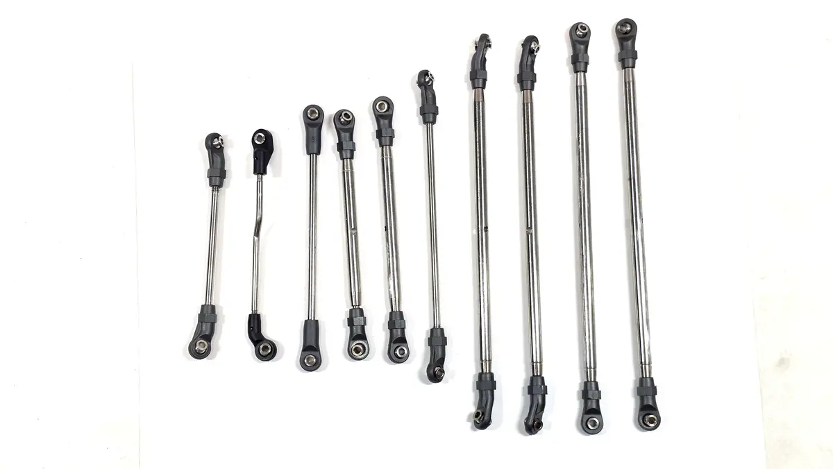 Axial Scx10iii Stainless Link Kit 12.3 Wheel Base 1