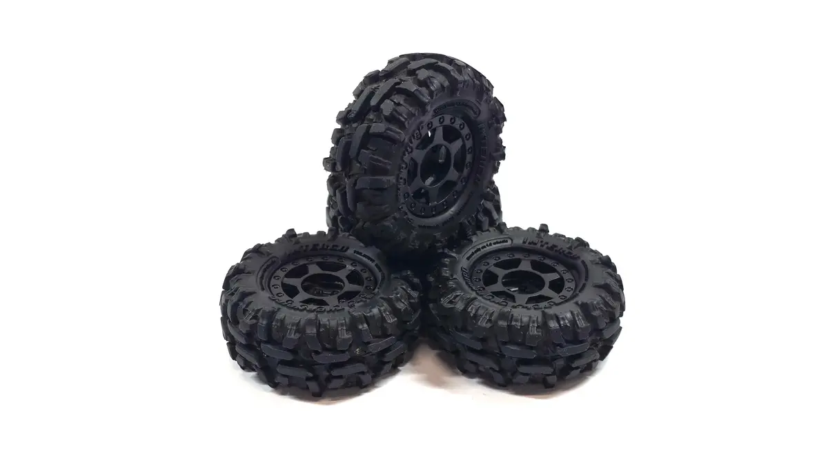 Proline 1.0 Plastic Bead Locks & Tsl Interco Thornbird Scale Tires (Cut Tires) 1