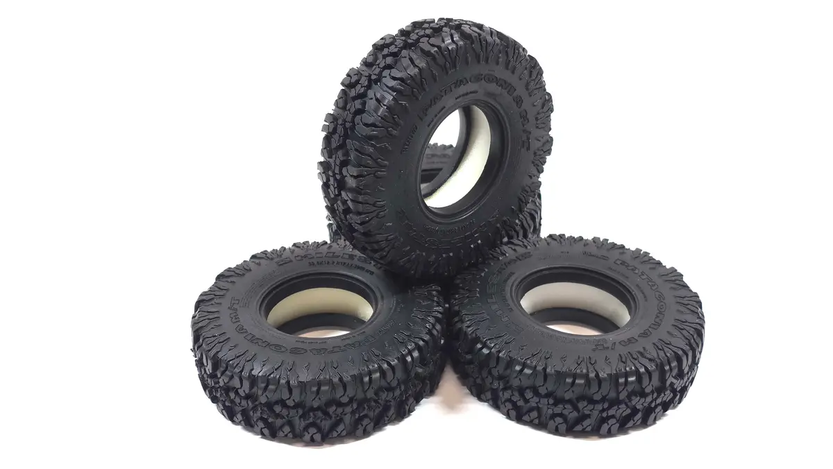 1.7 Rc4wd Milestar Patagonia Scale Tire Set Of 4 W/ Foams 1