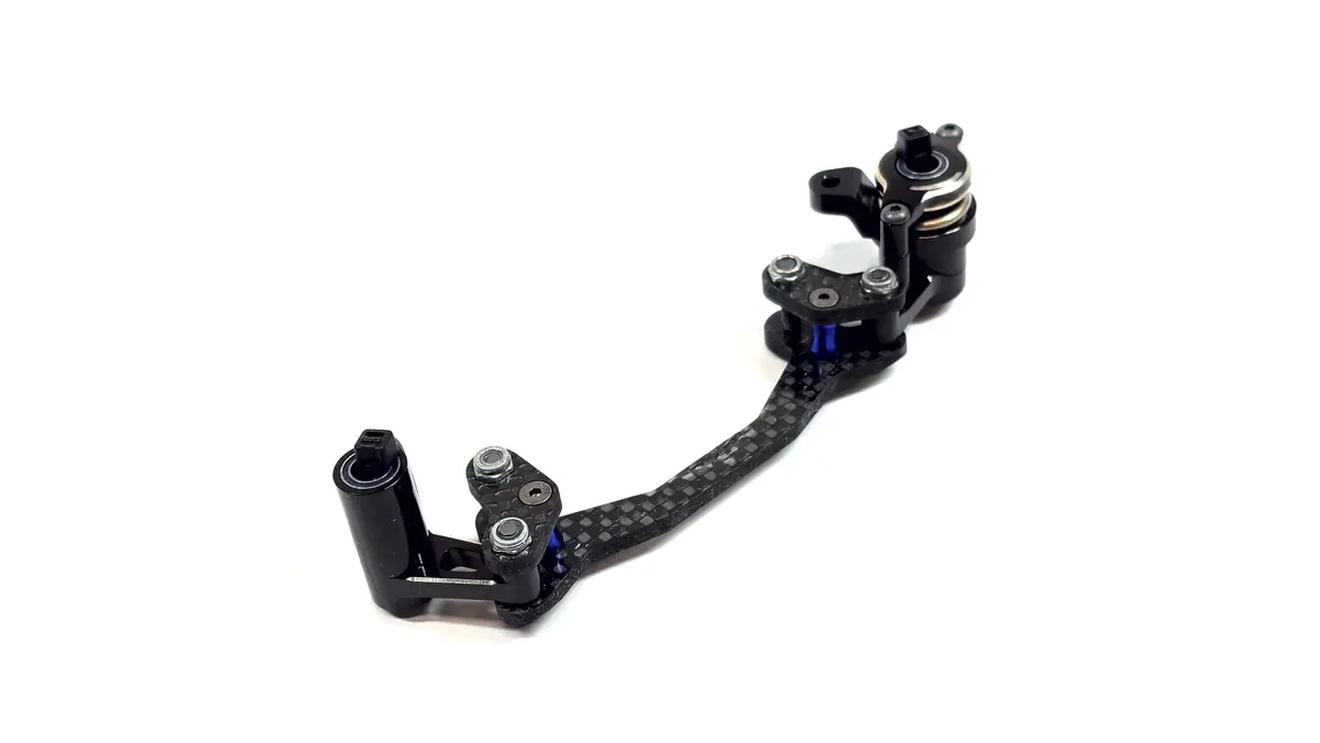 Carbon Fiber Steering Rack & Aluminum Bell Crank & Servo Saver Set For Axial Yeti Chassis 1