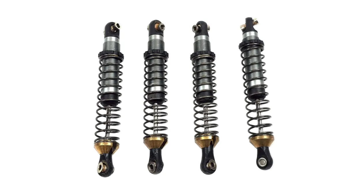 Traxxas Trx4 Aluminum Shock Set W/ Brass Spring Cups 1