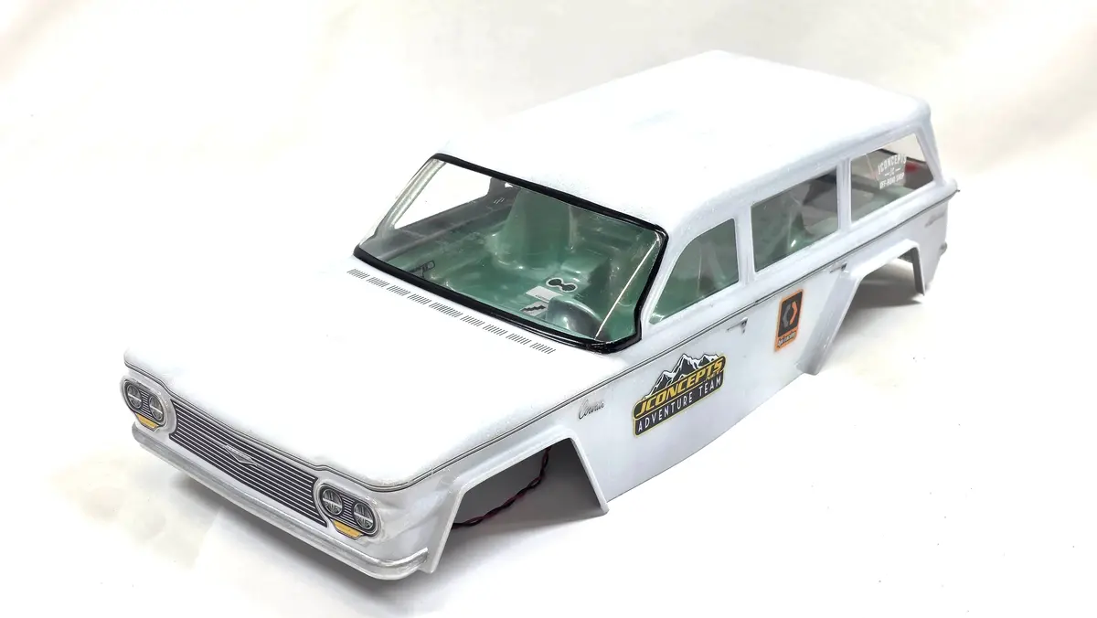 Jconcepts 1961 Corvair Lakewood Lexan Crawler Body W/ Led Light Kit & Interior 1