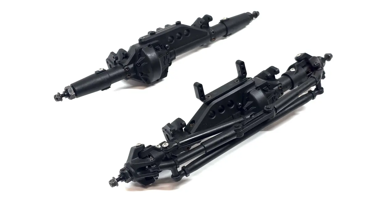 Axial Ar60 Smt10 Open Diff Straight Axle Set Front & Rear 1
