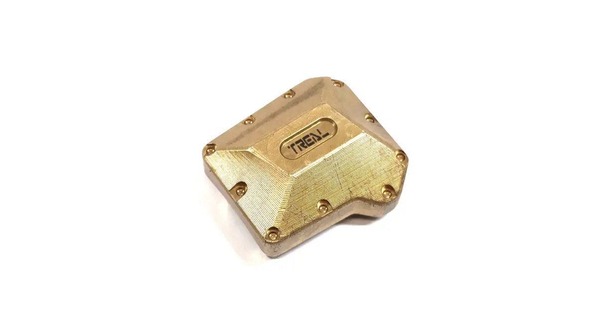 Real Brass Differential Cover For Traxxas Trx4 Portal Axles 1