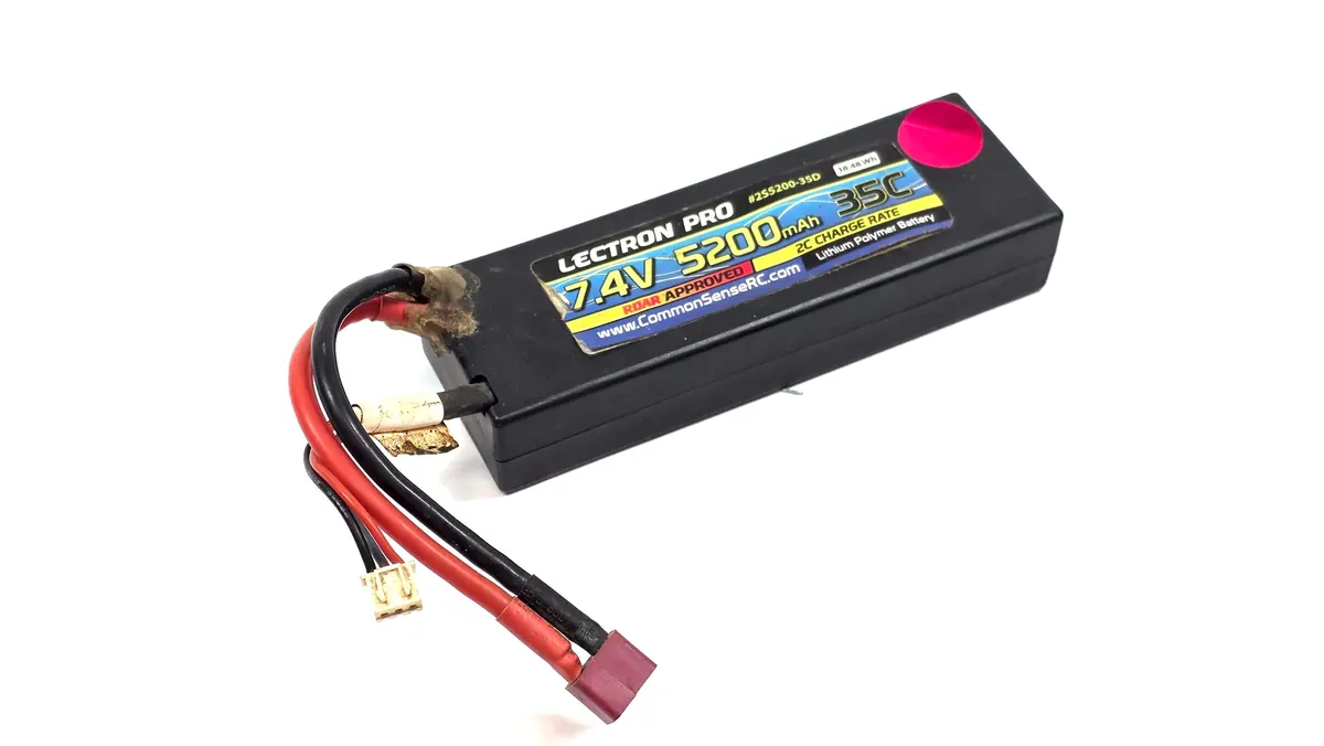 Lectron Pro 7.4V 2S 5200 Mah 35C Lipo Battery 1