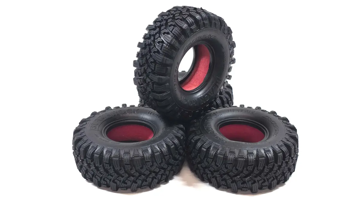 1.9 Cross Rc Black Rock Scale Tires Set Of 4 1
