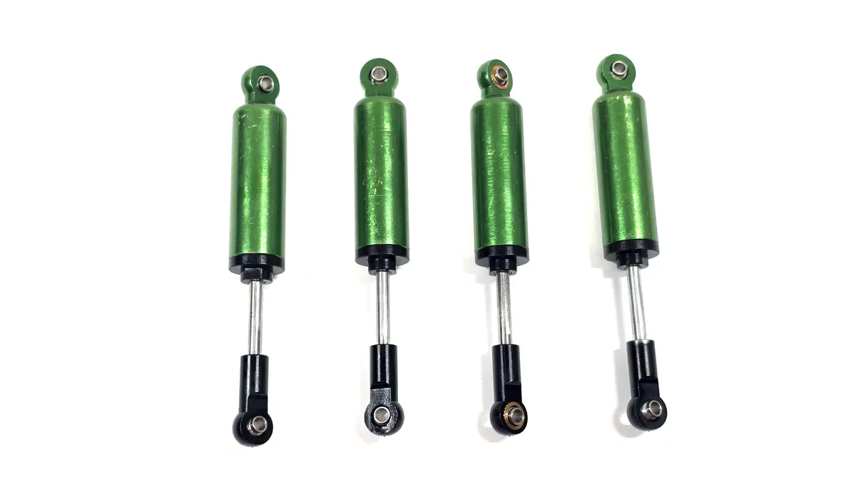 Green Aluminum Shock Set Of 4 1