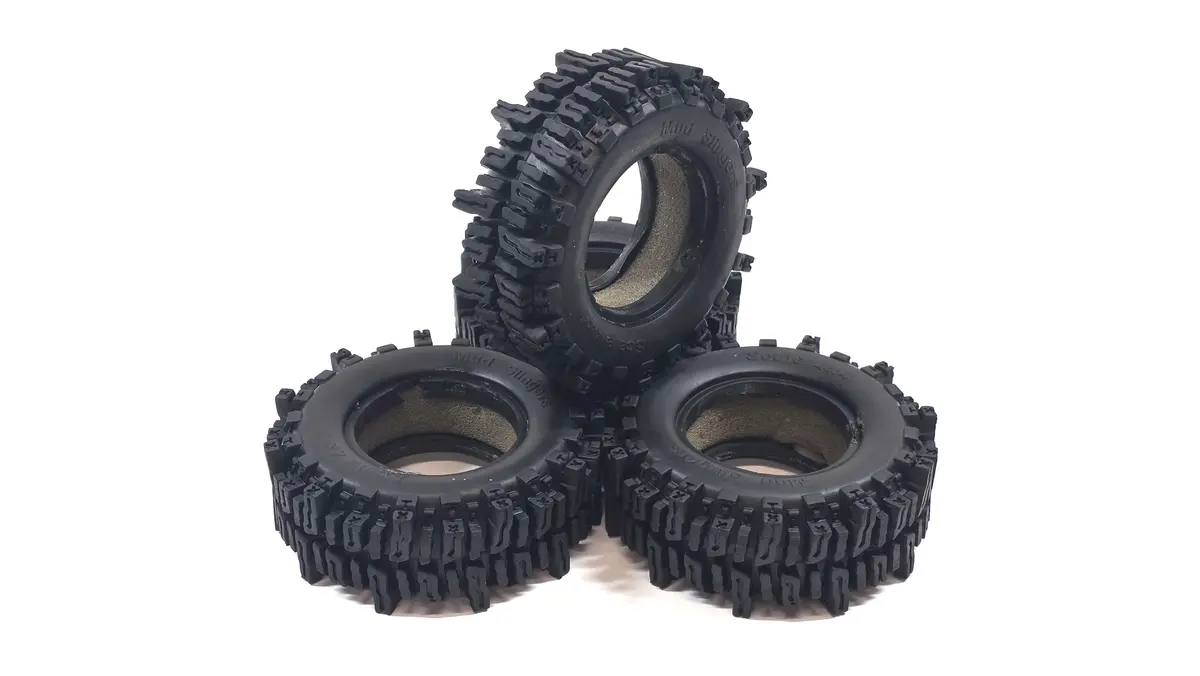 1.9 Scale 4X4 Mud Slinger Tires Set Of 4 1