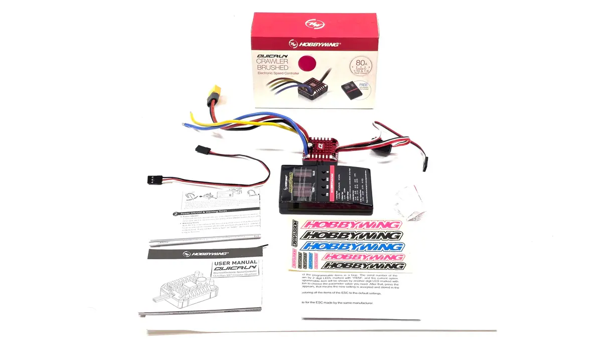 Hobbywing Quicrun 1080 Waterproof Crawler Esc W/ Programmer 1