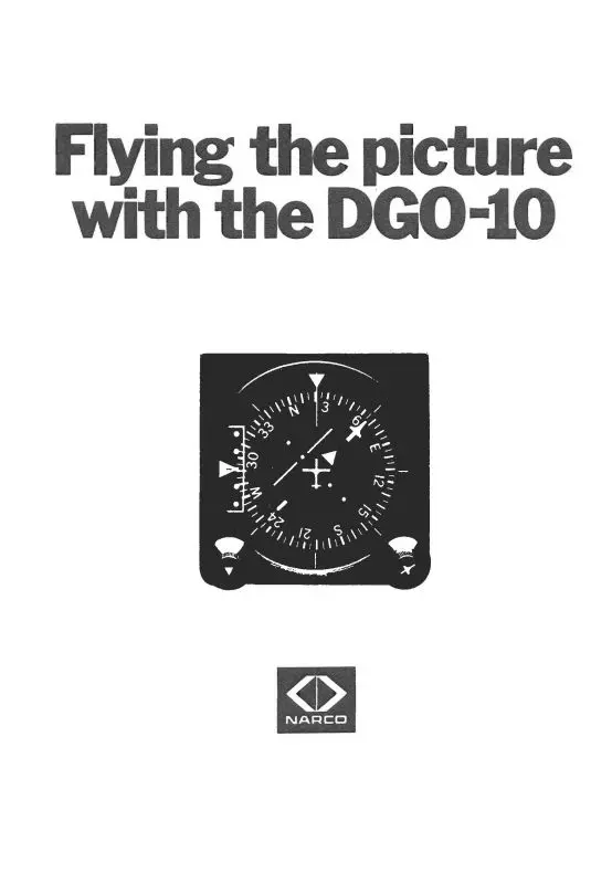 Narco Dgo-10 Series Owner's Manual (Nrdgo10-O-C) 1