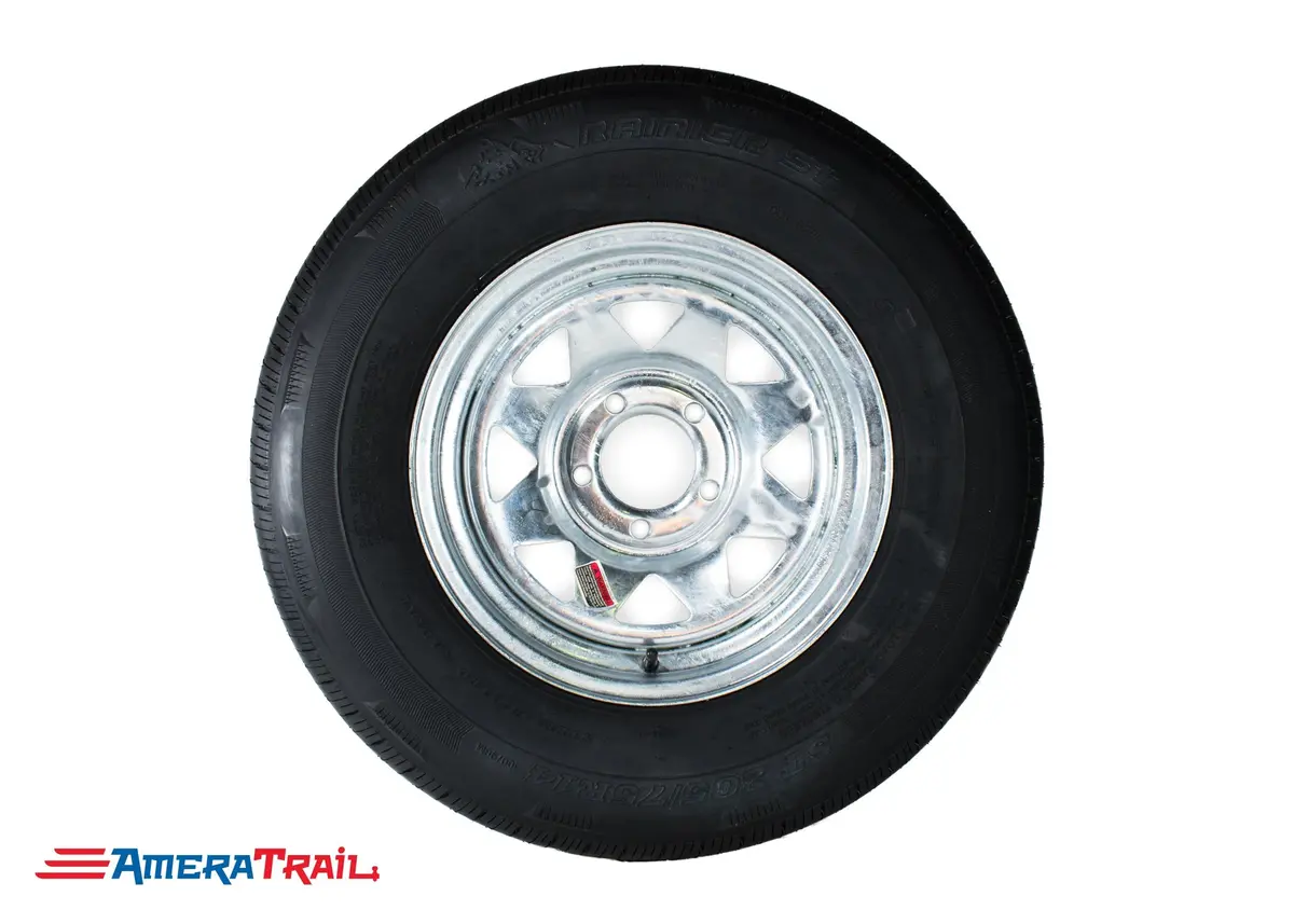 205 / 75 R 14 Load Range C On 5 Lug Galvanized Rim 1