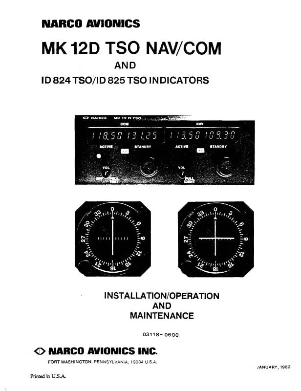 Narco Mark 12D Installation (Nrmk12din) 1
