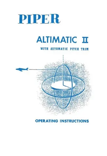 Piper Altimatic Ii Operator's Manual (753-638) 1