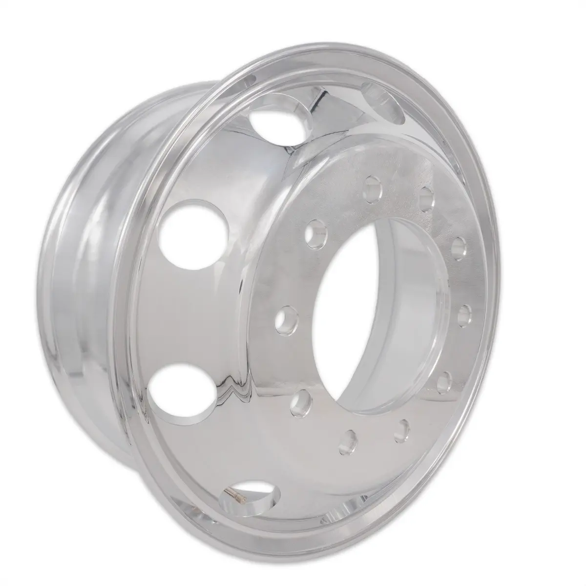 22.5X8.25 Truck Wheels Alcoa Style Forged Aluminum Rims Both-Side Polished Mirror Hub-Piloted 1
