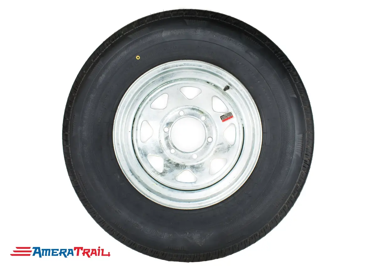 235 / 80 R 16 E Rainier On 6 Lug Galvanized Rim 1