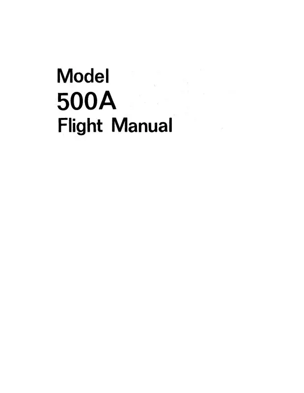 Aero Commander 500A 1960-63 Flight Manual (Ac500a60-63F-C) 1
