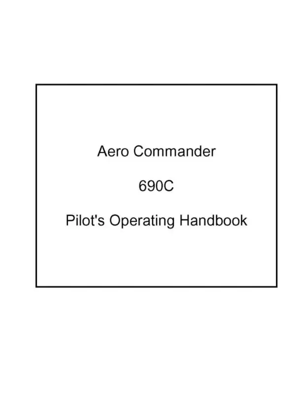 Aero Commander 690C 840 Flight Manual (Ac690c-F-C) 1