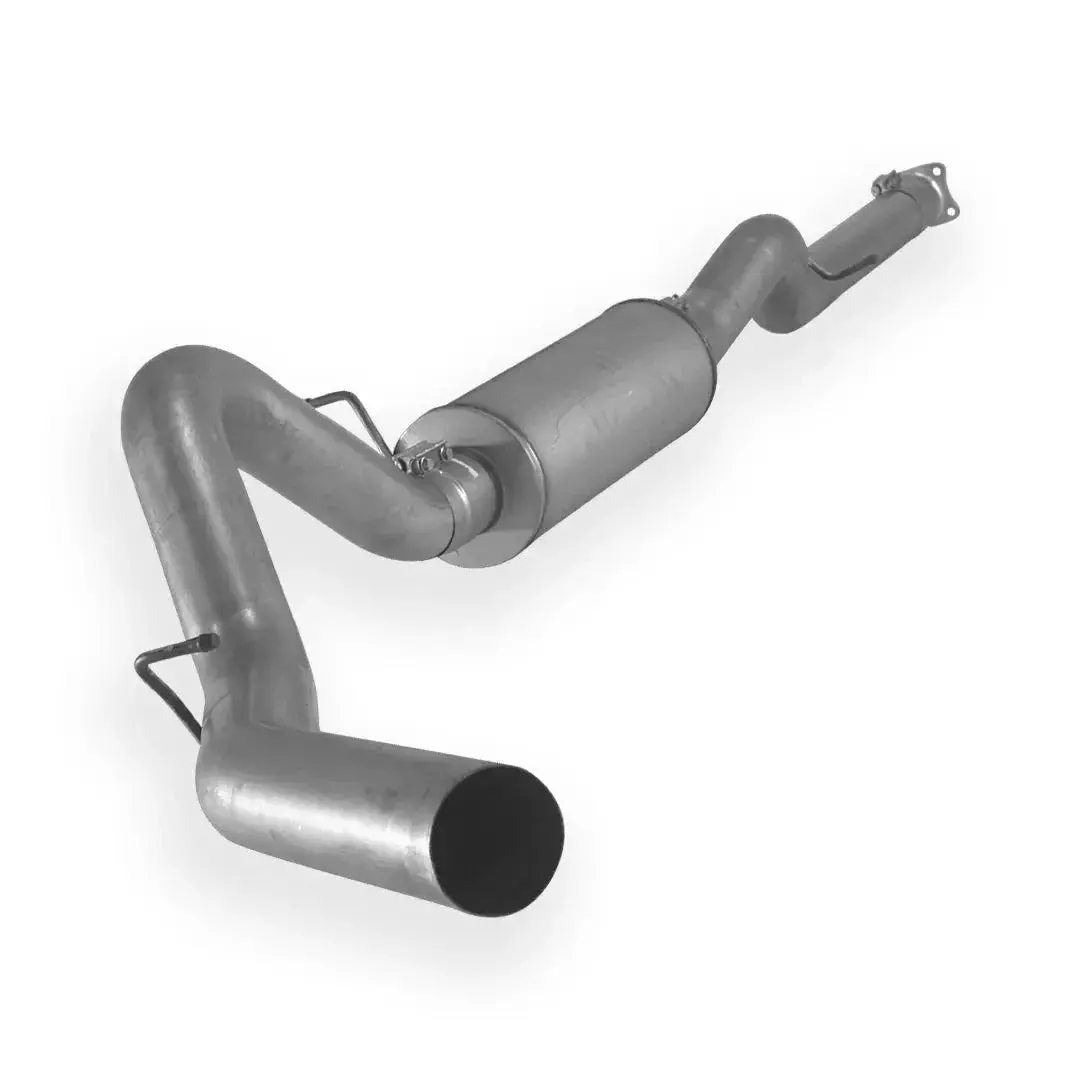 Dieselr Aluminized 4" Cat Back Exhaust Single | Gm 2500/3500 6.6L Duramax Lb7/Lly/Lbz W/Oem 4 Bolt Flange 2001-2007 1