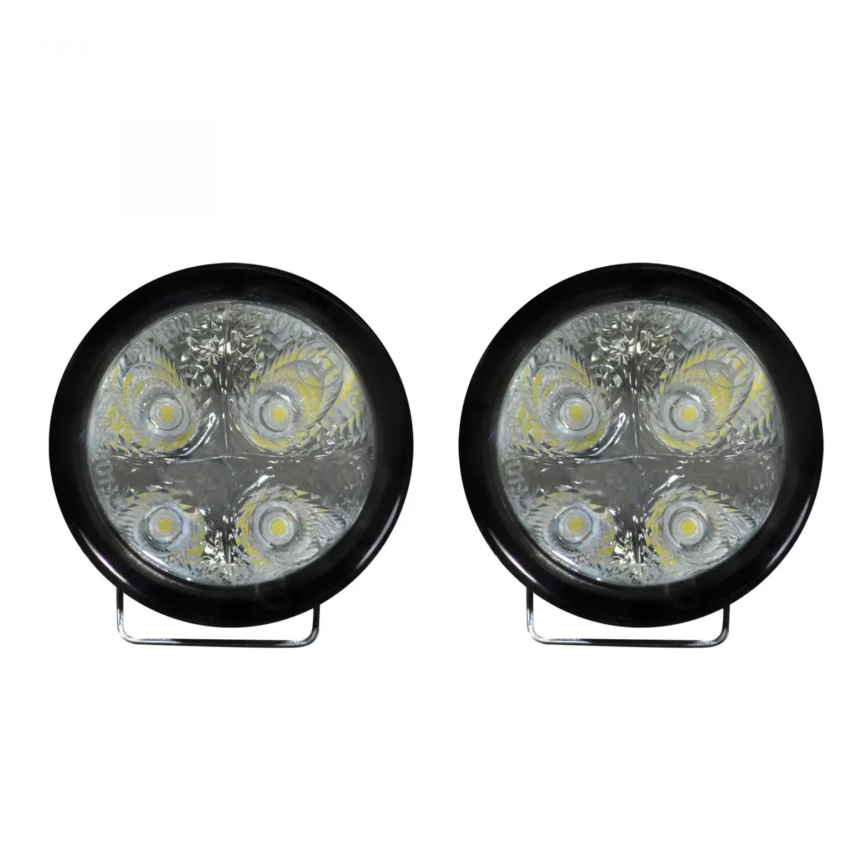 Led Daytime Running Lights Round Housing With Smoked Lens 1