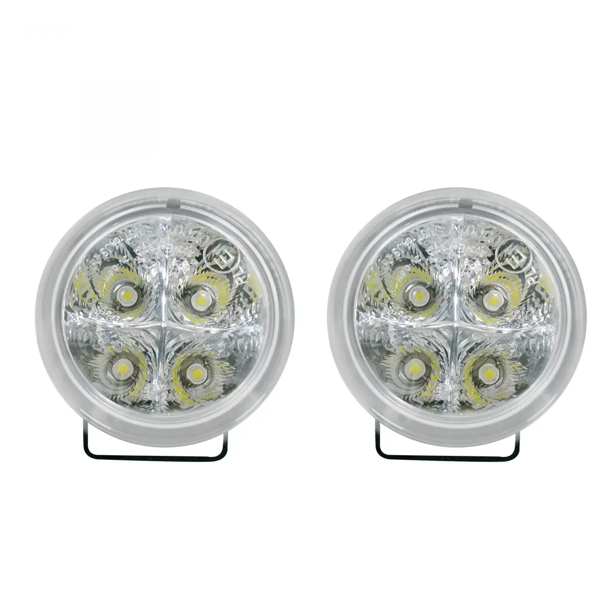Led Daytime Running Lights Round Housing With Clear Lens 1
