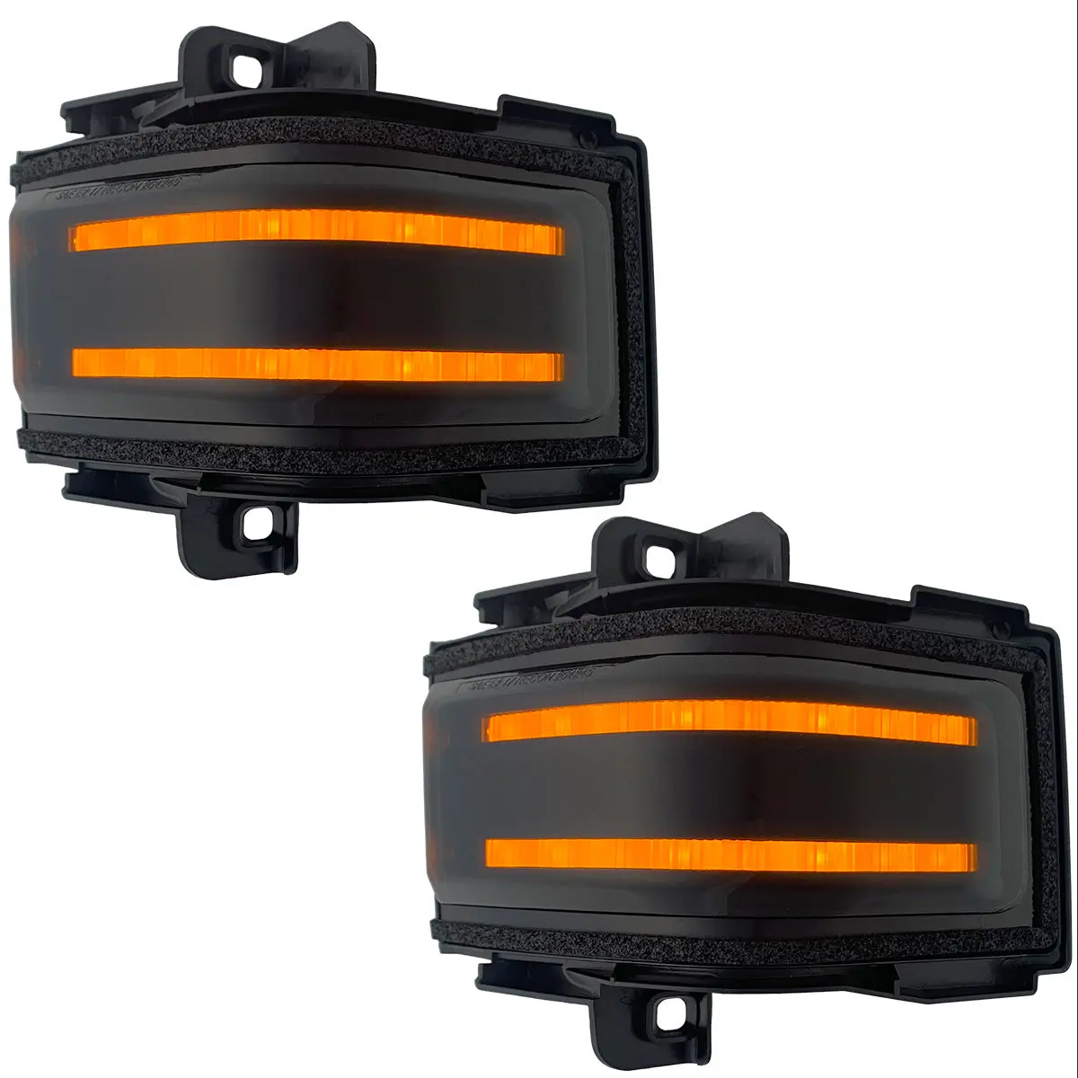 Ford 17-25 Super Duty Amber Drl Led Side Mirror Lenses - Smoked Lens 1